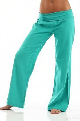 Coral Foldover Everyday Comfort Trousers