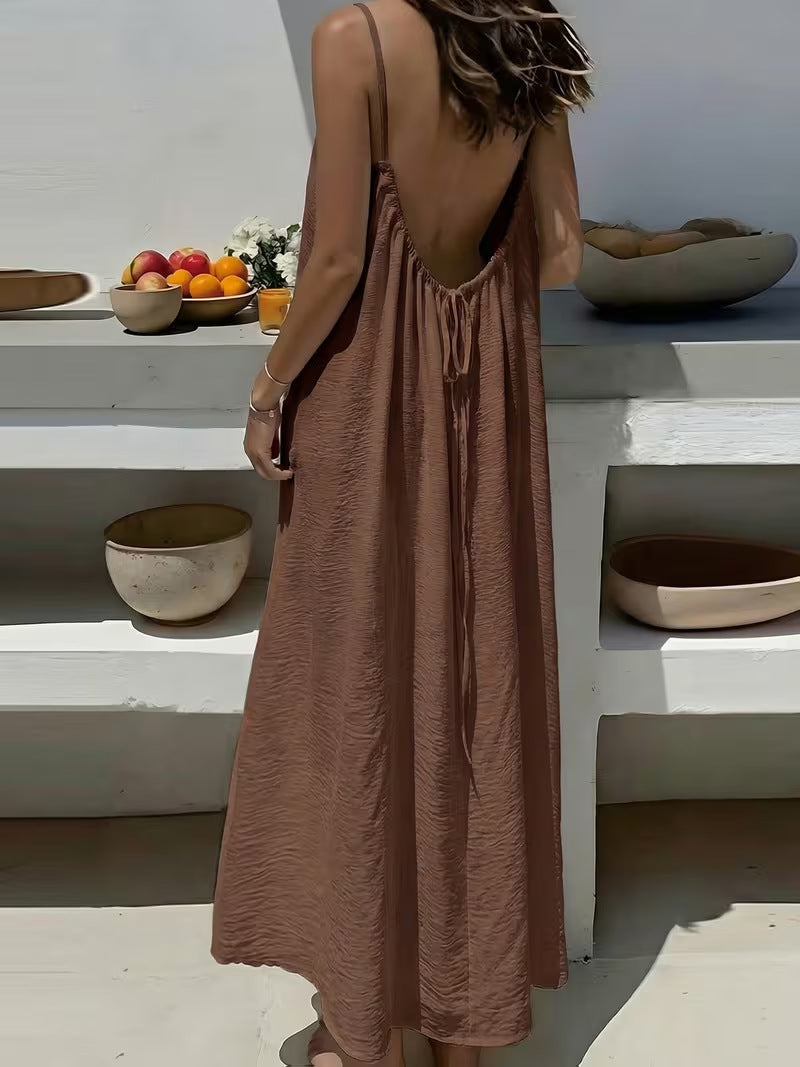 🔥Sunset Backless Maxi Dress