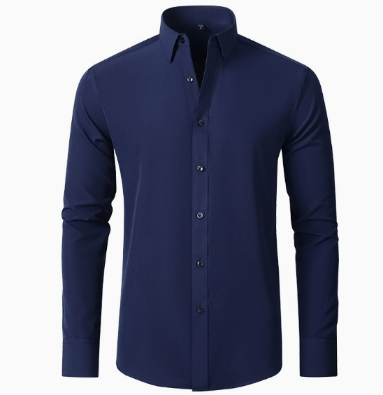 No-Iron Wrinkle-Resistant Comfortable Professional Dress Shirt