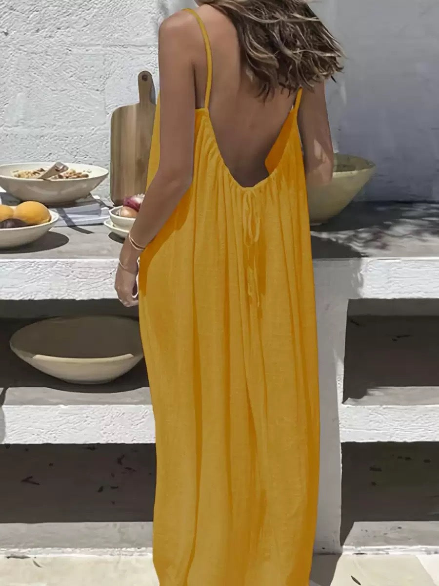 🔥Sunset Backless Maxi Dress