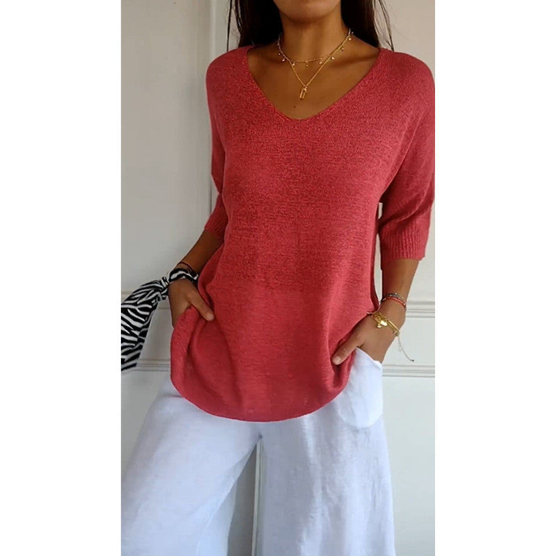 V-Neck Lightweight Top
