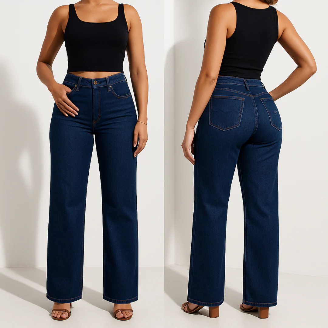 Everyday Relaxed Wide Leg Denim Jeans