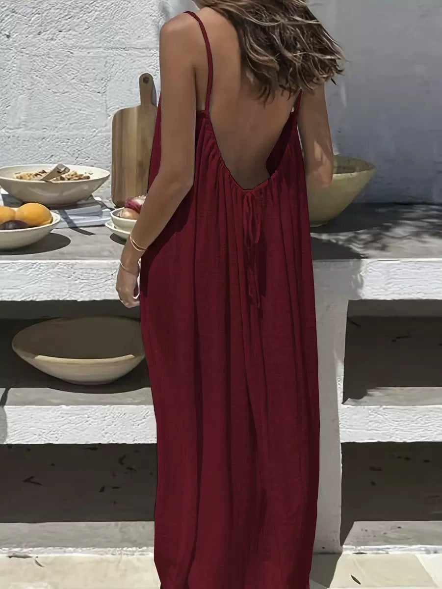 🔥Sunset Backless Maxi Dress