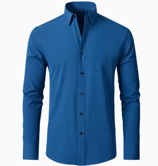 No-Iron Wrinkle-Resistant Comfortable Professional Dress Shirt