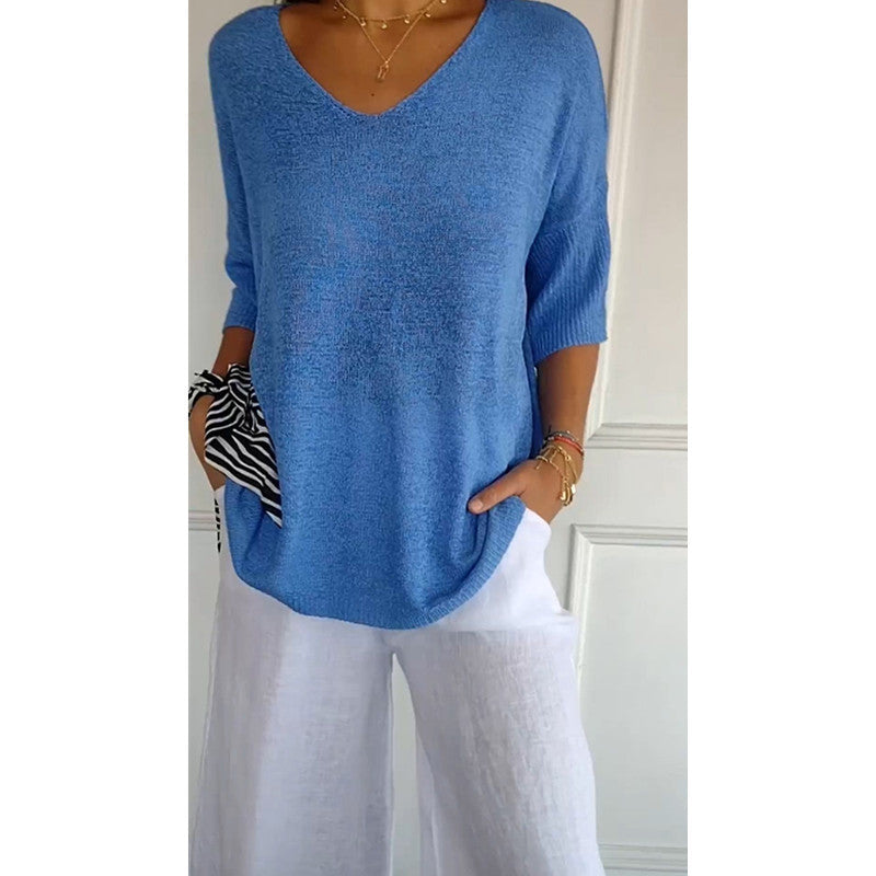 V-Neck Lightweight Top