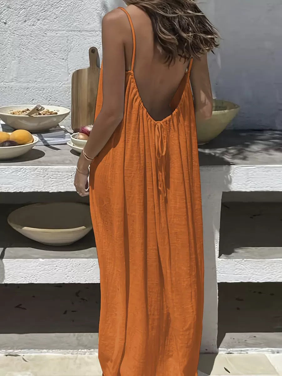 🔥Sunset Backless Maxi Dress