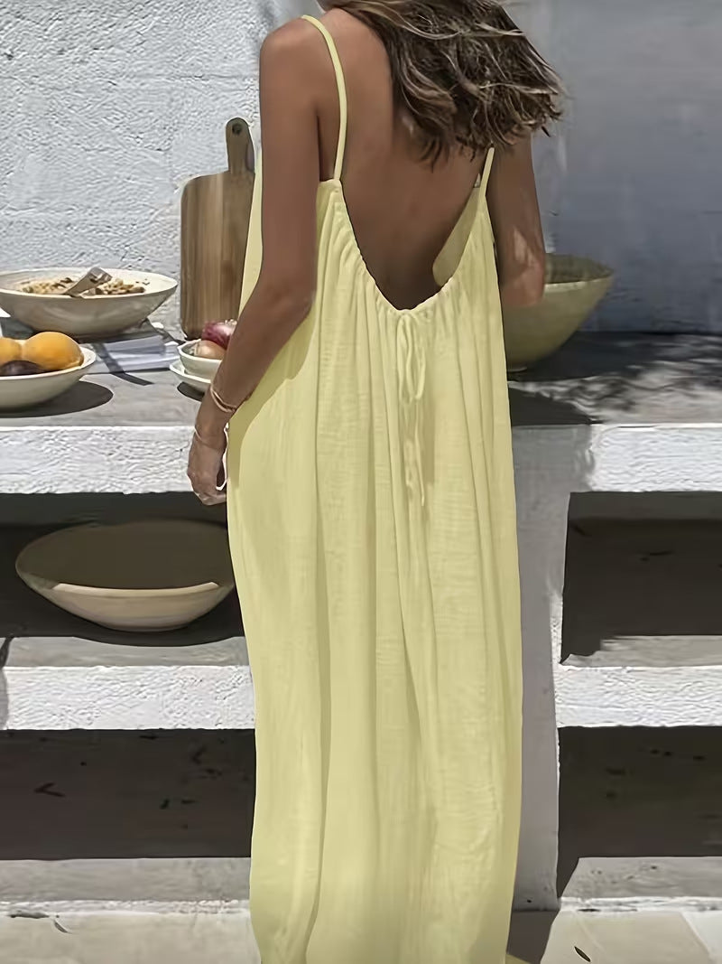🔥Sunset Backless Maxi Dress