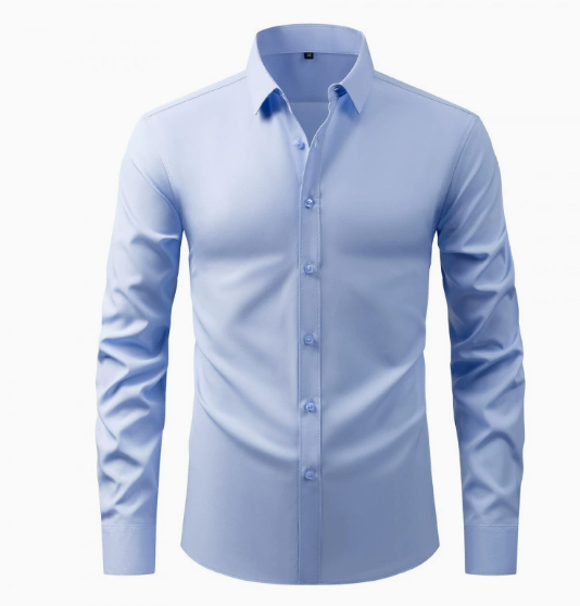 No-Iron Wrinkle-Resistant Comfortable Professional Dress Shirt