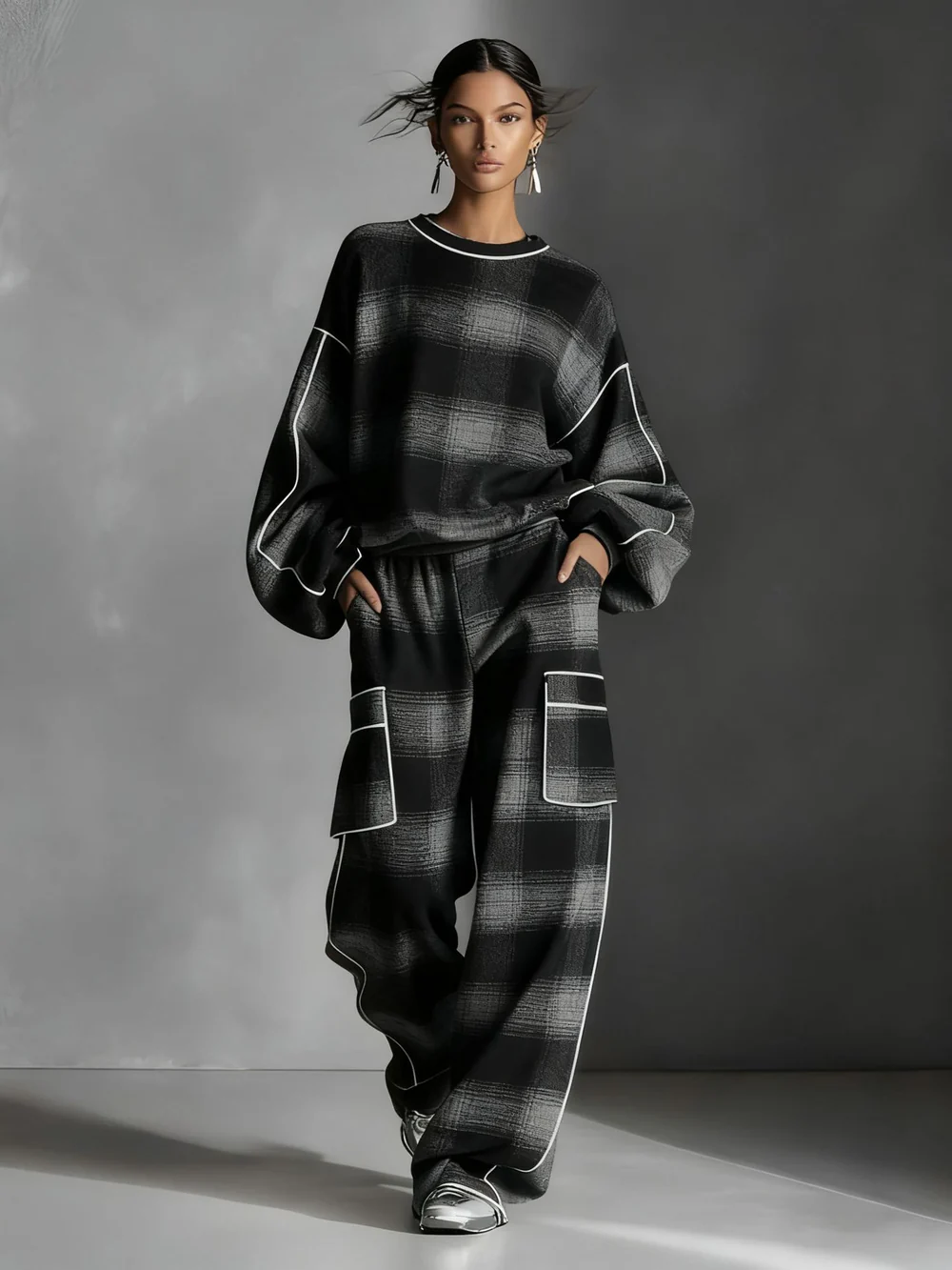 Cozy Graphic Comfort Two-Piece Lounge Set✨