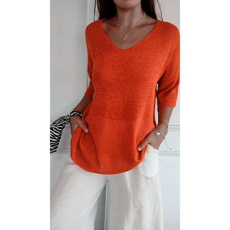 V-Neck Lightweight Top