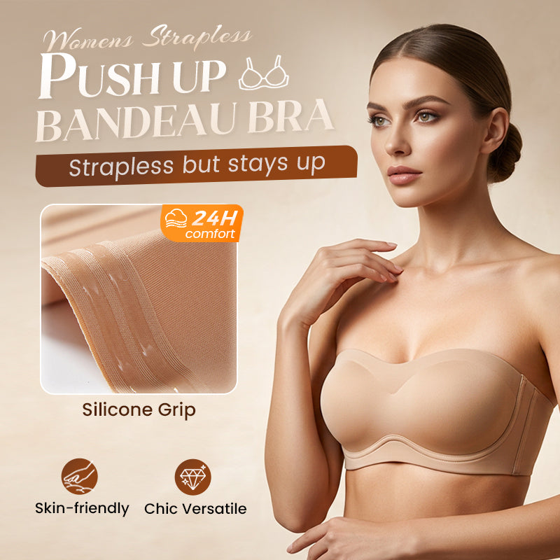 🔥LAST DAY⚡30K+ SOLD!🎁All-Day Comfortable Strapless Bandeau Support