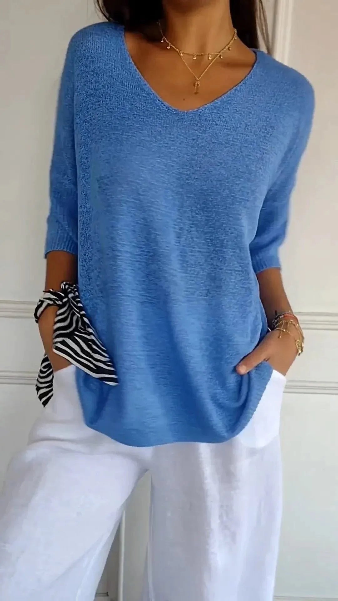 V-Neck Lightweight Top