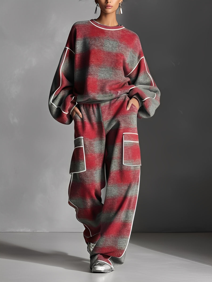 Cozy Graphic Comfort Two-Piece Lounge Set✨