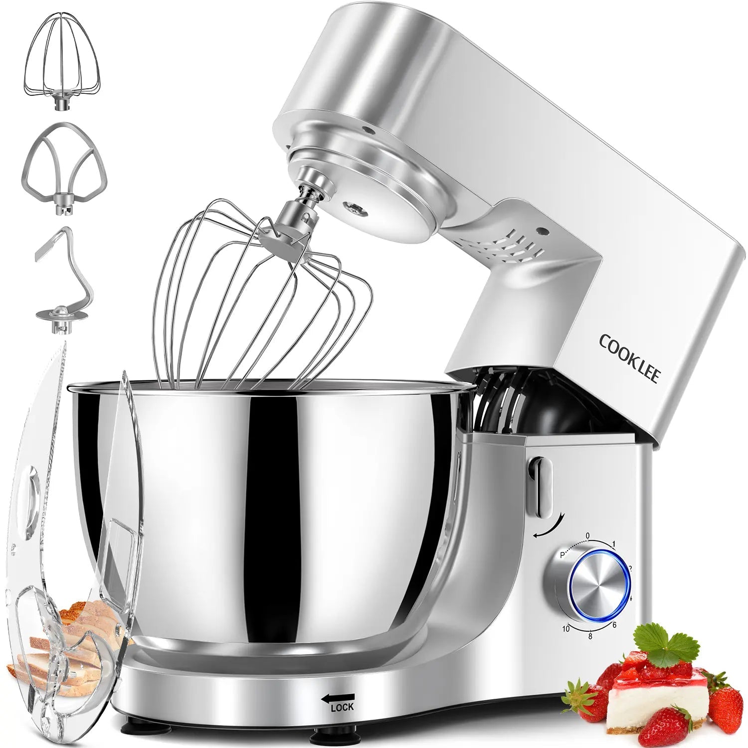 🔥LAST DAY⚡45K+ SOLD!🎁Heavy Duty Electric Mixer - Stand Up Design