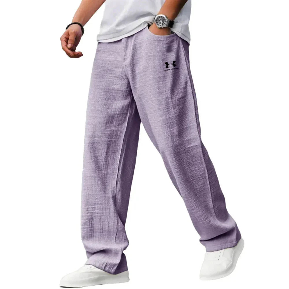 Everyday Linen-Blend Pants
