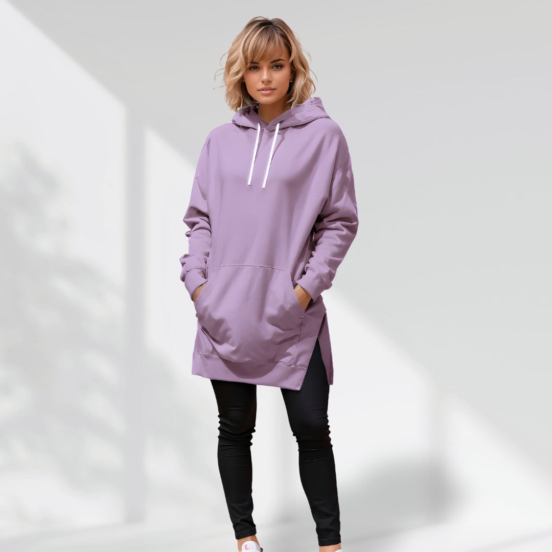 Cozy Oversized Hooded Lounge Dress