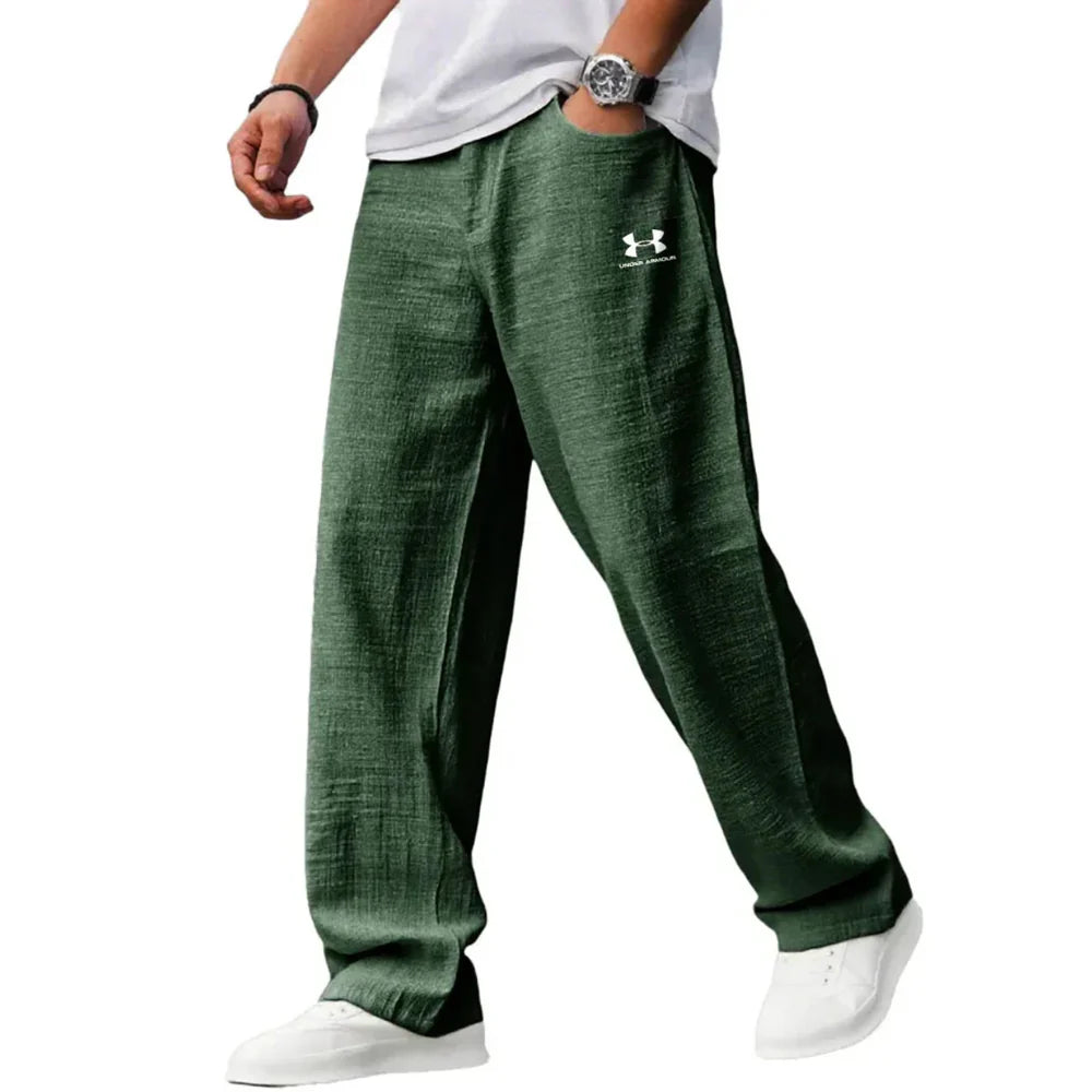 Everyday Linen-Blend Pants