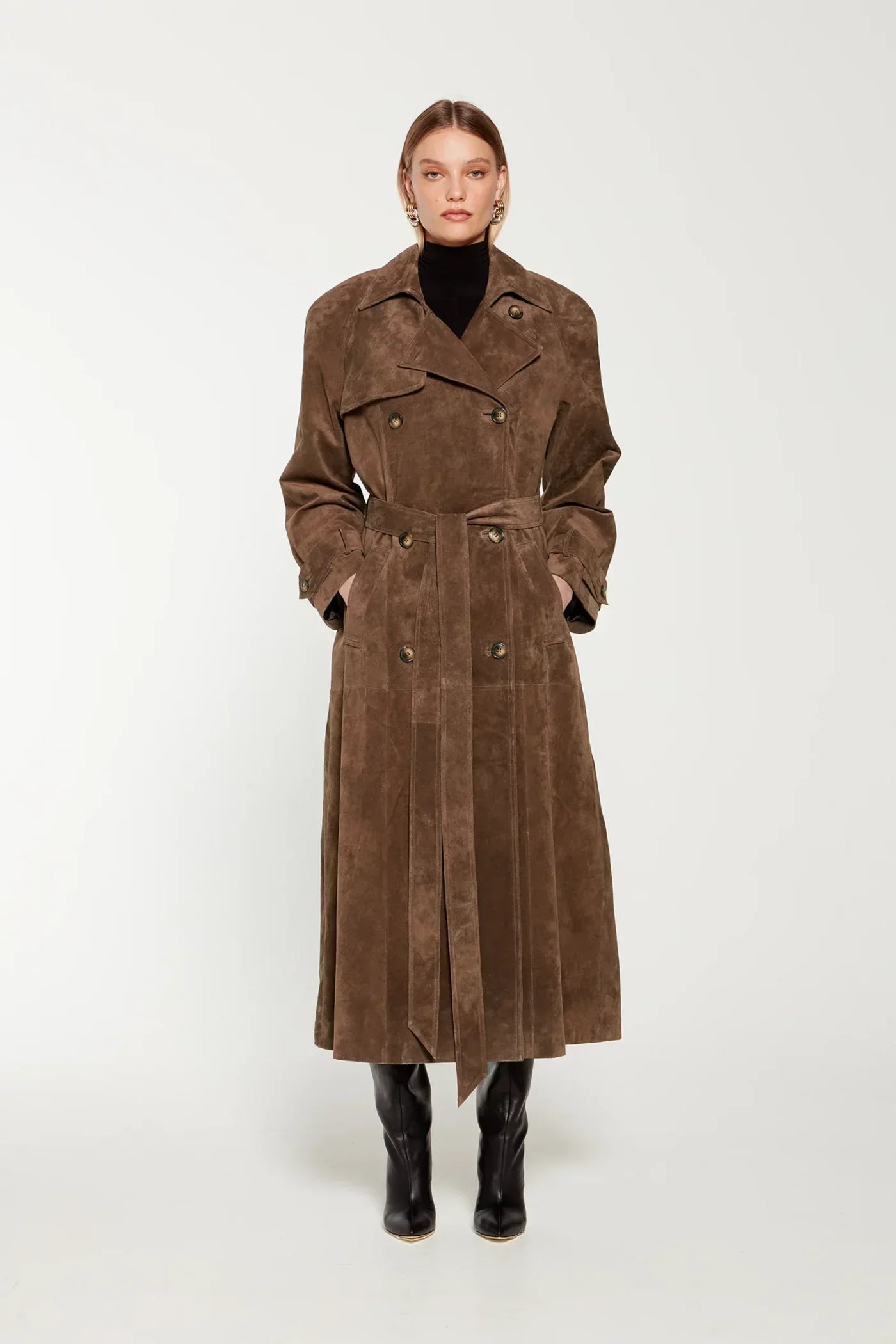 Premium Soft Long Trench Coat