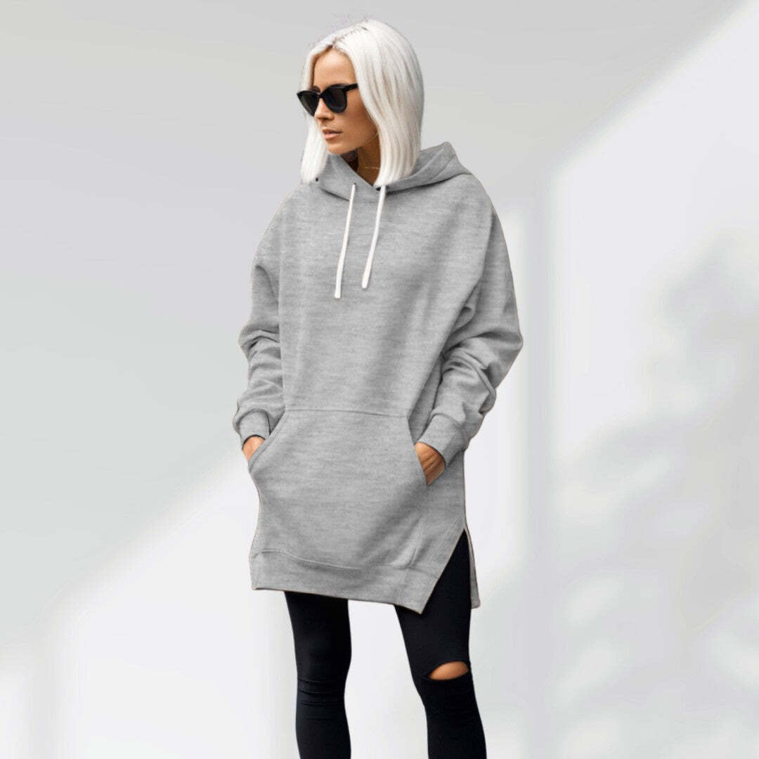 Cozy Oversized Hooded Lounge Dress