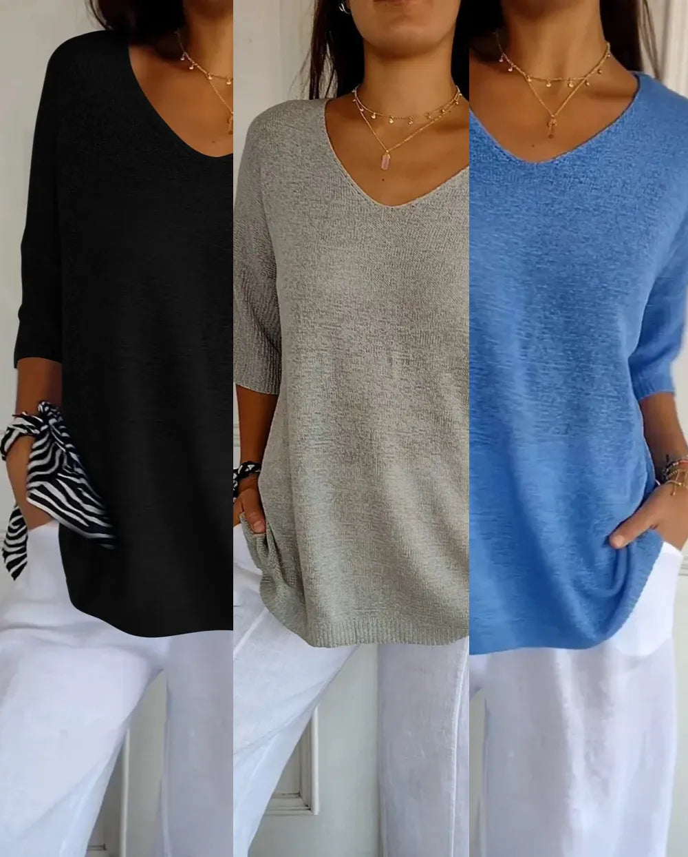 V-Neck Lightweight Top