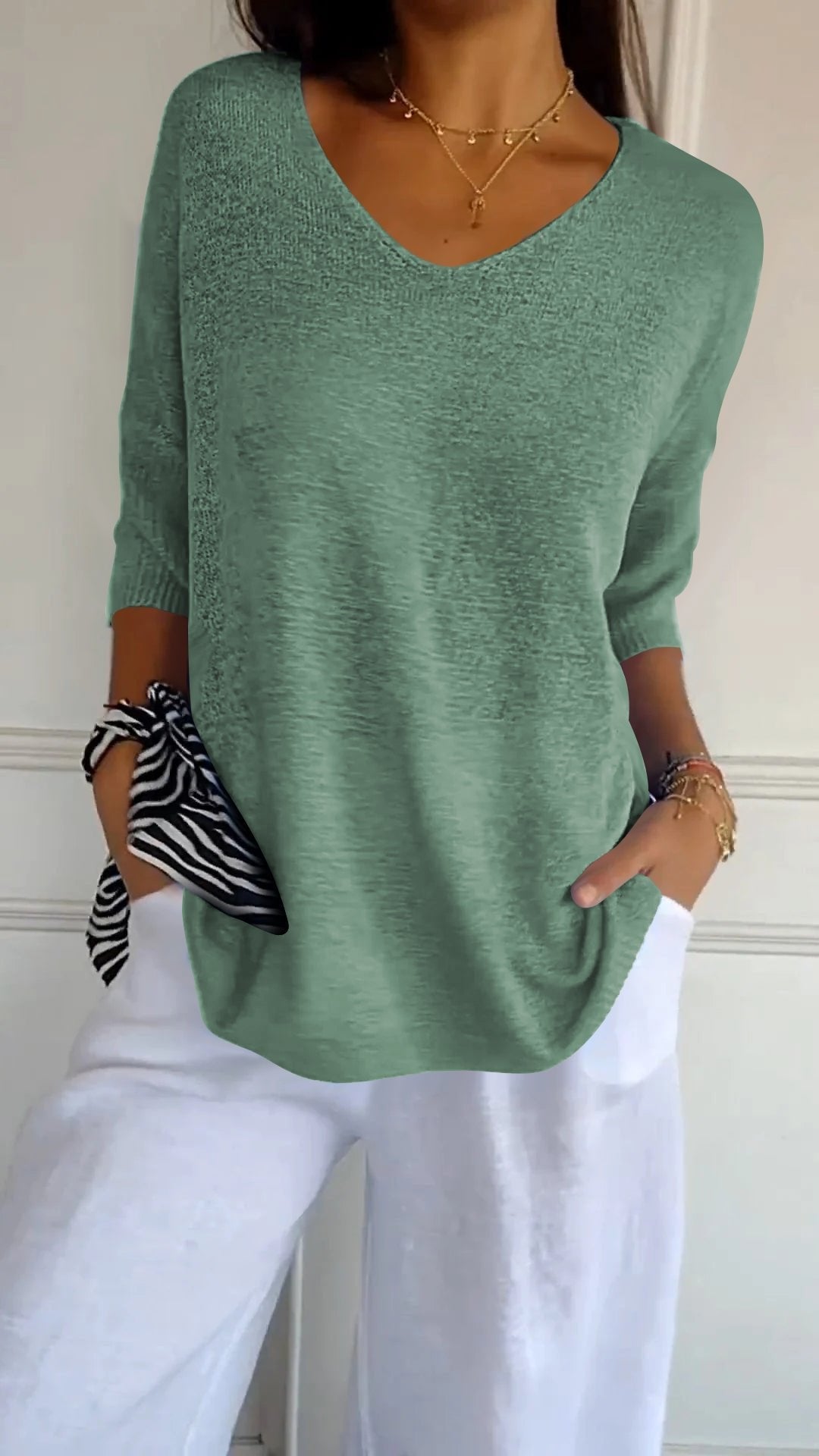 V-Neck Lightweight Top