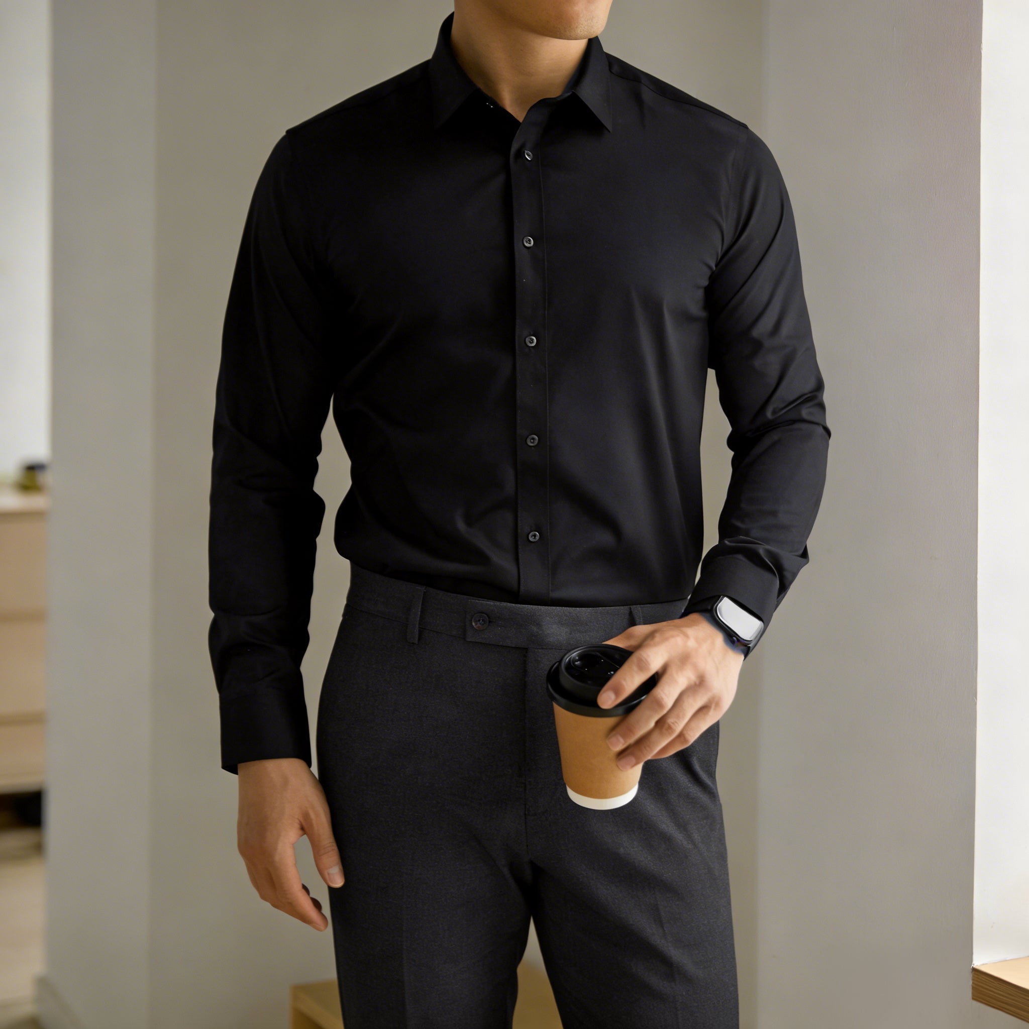 No-Iron Wrinkle-Resistant Comfortable Professional Dress Shirt