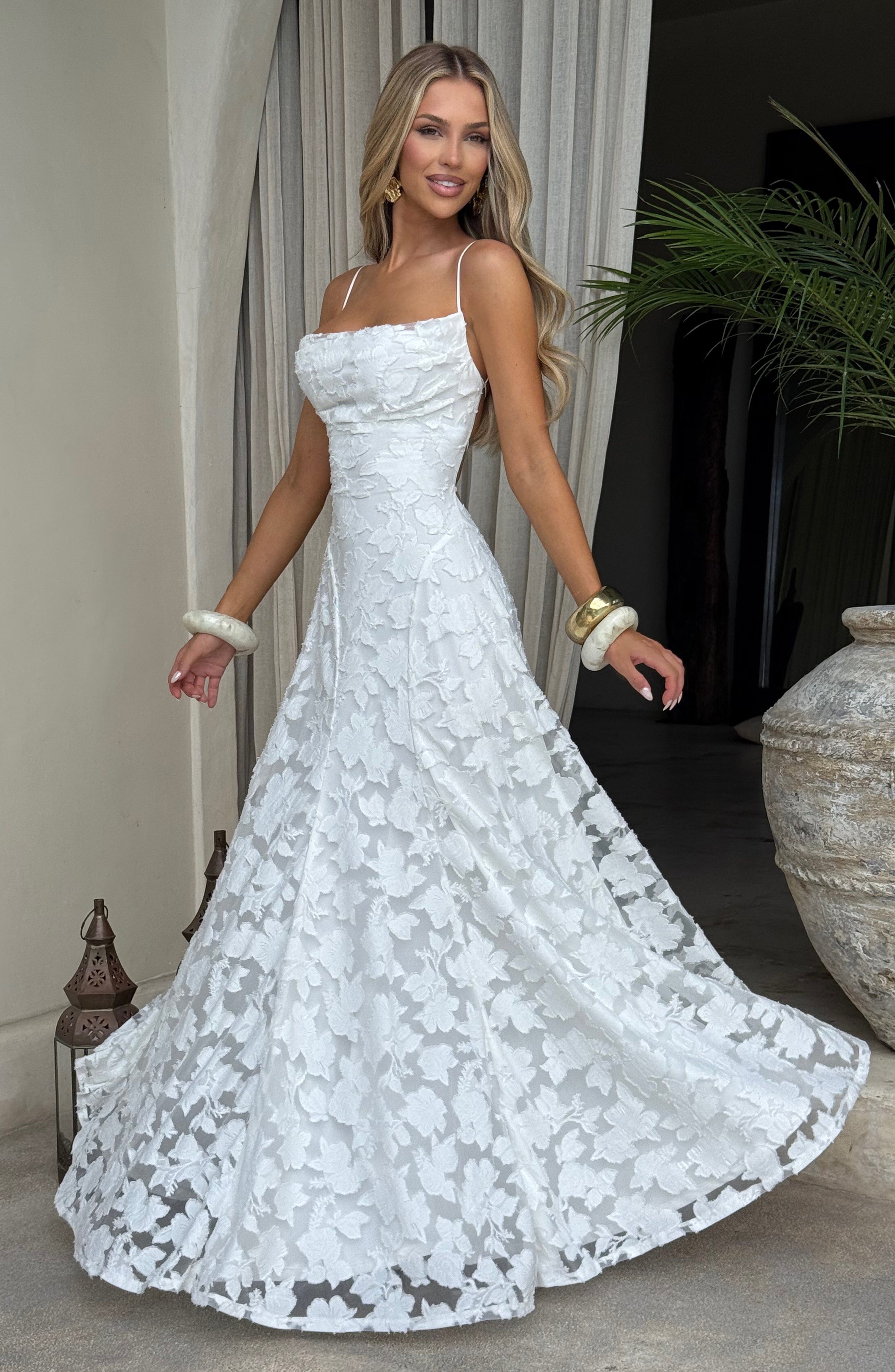 Elegant Floral Maxi Dress