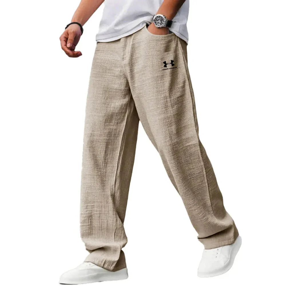 Everyday Linen-Blend Pants