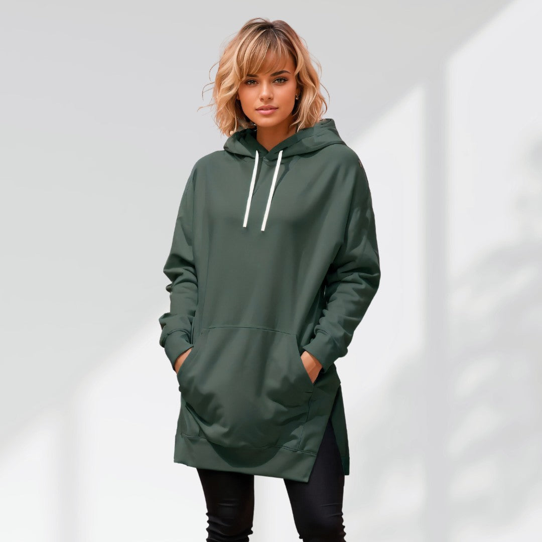Cozy Oversized Hooded Lounge Dress