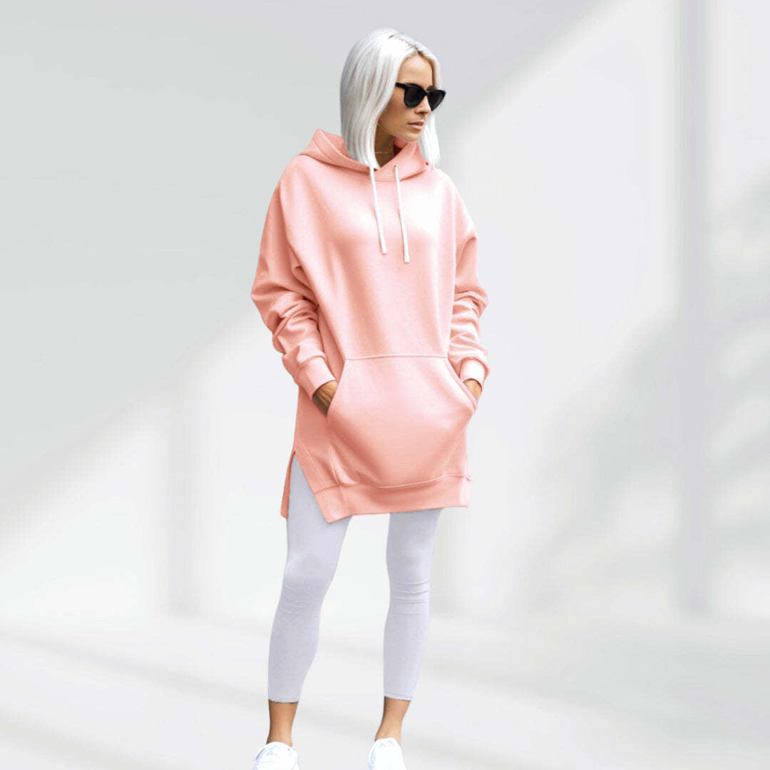 Cozy Oversized Hooded Lounge Dress