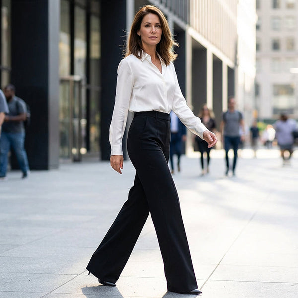 Flattering Wide Leg Dress Pants