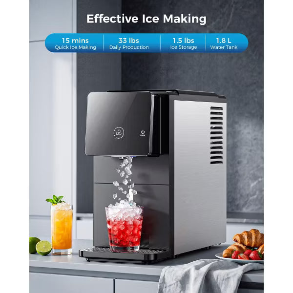 🔥LAST DAY⚡65K+ SOLD!🎁Crisp Nugget Ice Maker