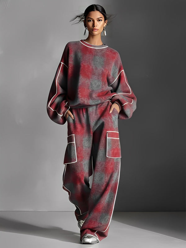 Cozy Graphic Comfort Two-Piece Lounge Set