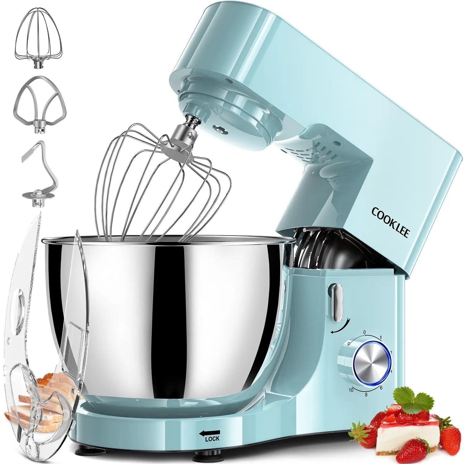 🔥LAST DAY⚡45K+ SOLD!🎁Heavy Duty Electric Mixer - Stand Up Design