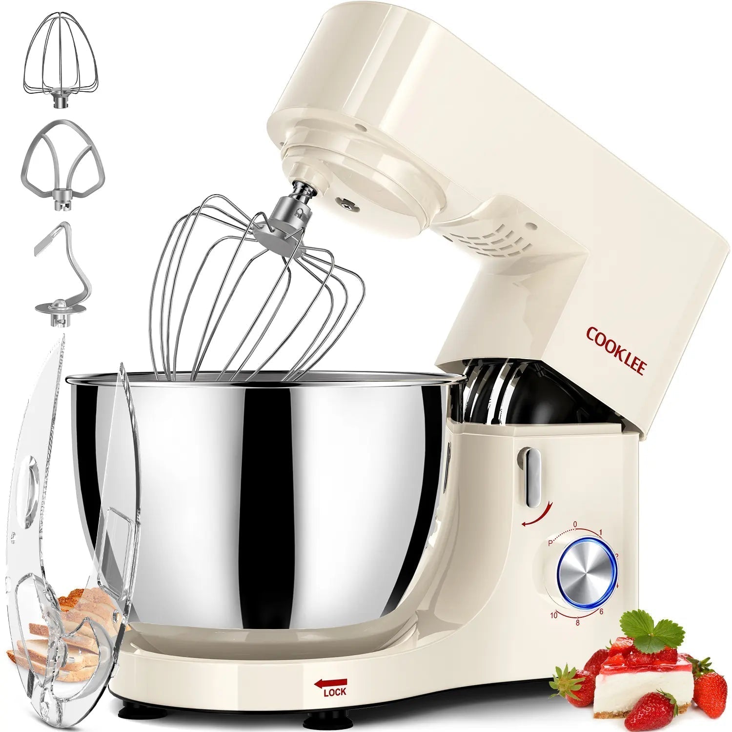 🔥LAST DAY⚡45K+ SOLD!🎁Heavy Duty Electric Mixer - Stand Up Design
